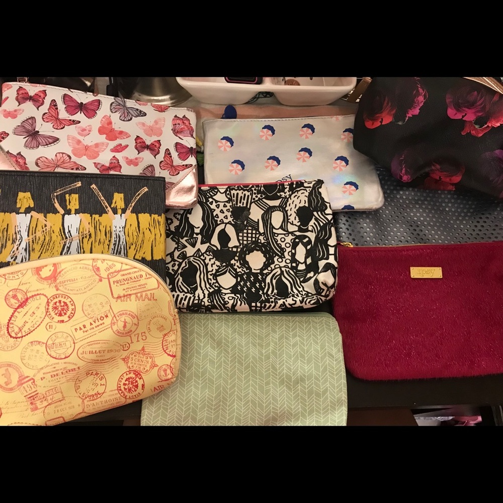 Make up bags set of 9